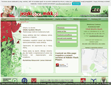 Tablet Screenshot of jezyki.mckk.pl